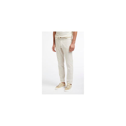 Beige Cotton Jeans & Pant