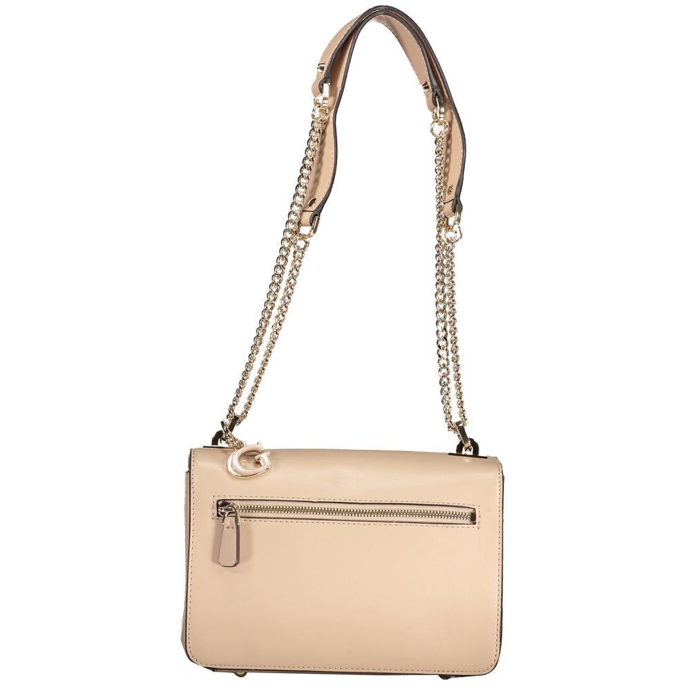 Beige Polyethylene Handbag