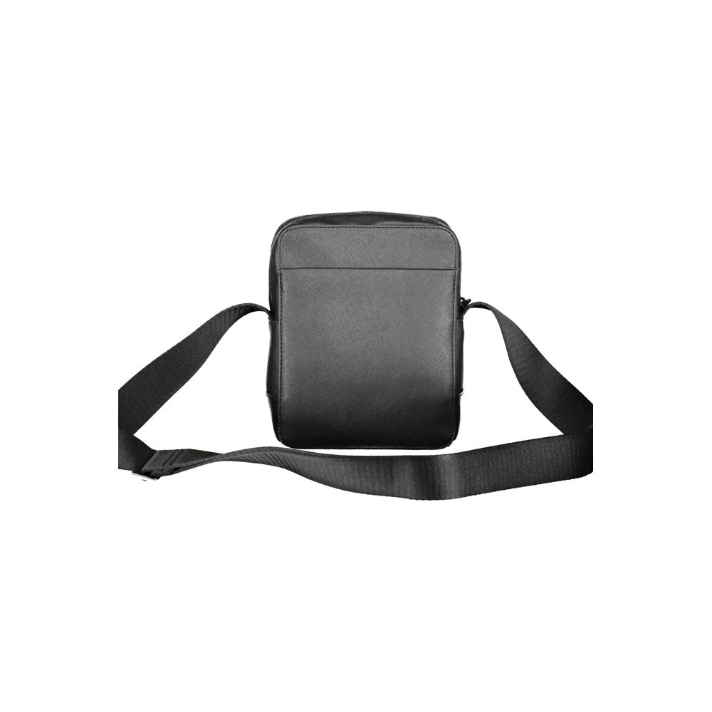 Black Polyester Shoulder Bag