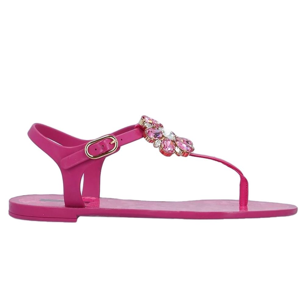 Fuchsia Cotton Sandal