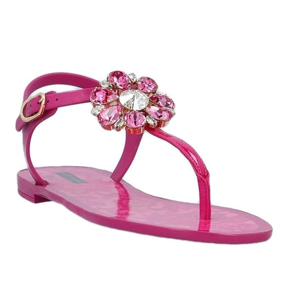 Fuchsia Cotton Sandal