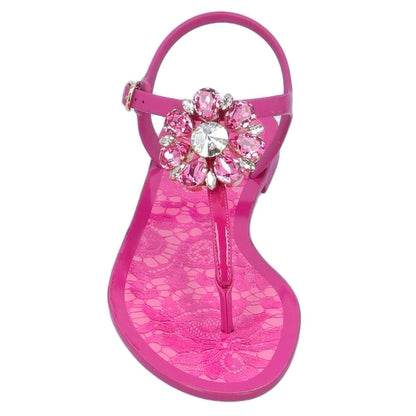 Fuchsia Cotton Sandal