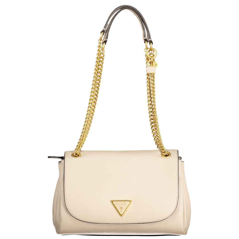 Beige Polyethylene Handbag