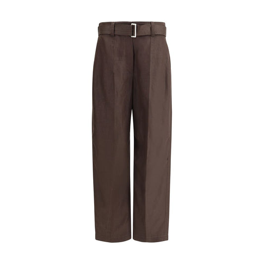 Belted linen Pants