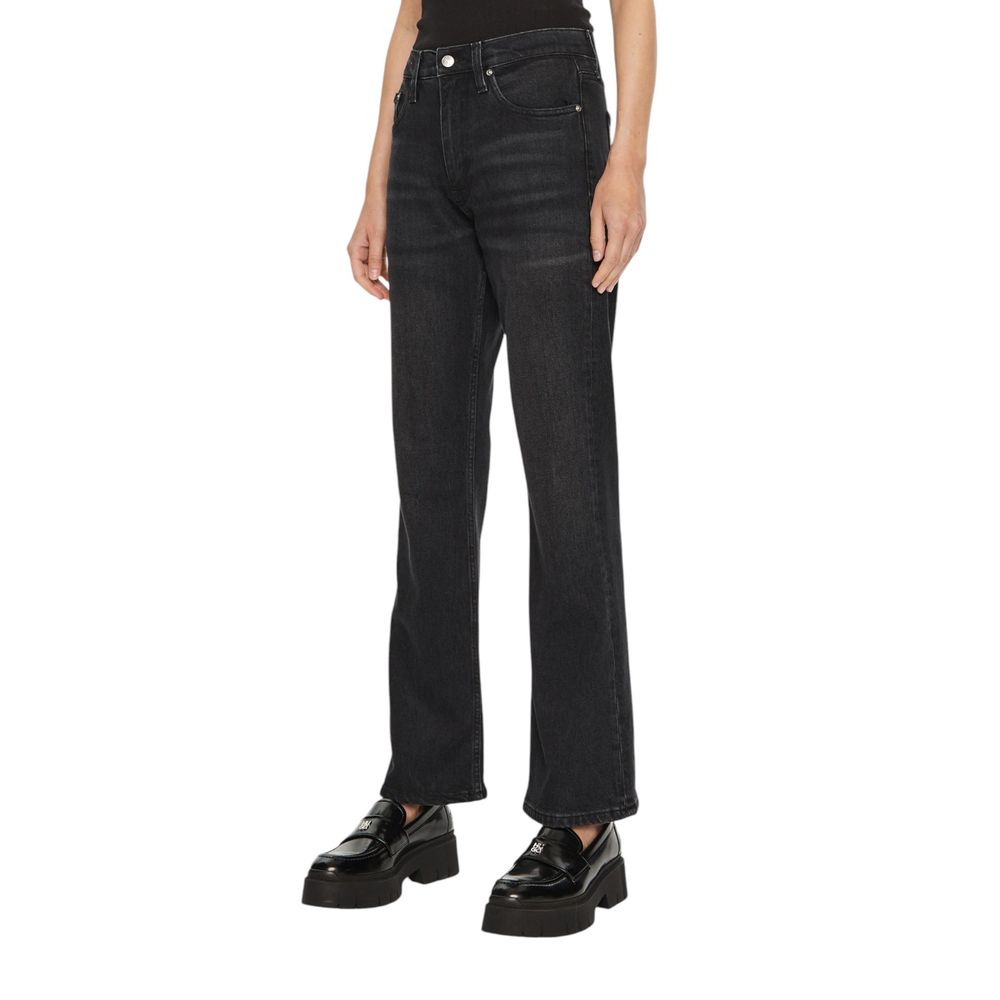 Black Cotton Jeans & Pant