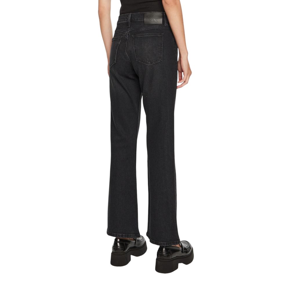 Black Cotton Jeans & Pant