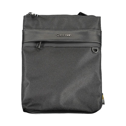 Black Polyester Men Shoulder Bag