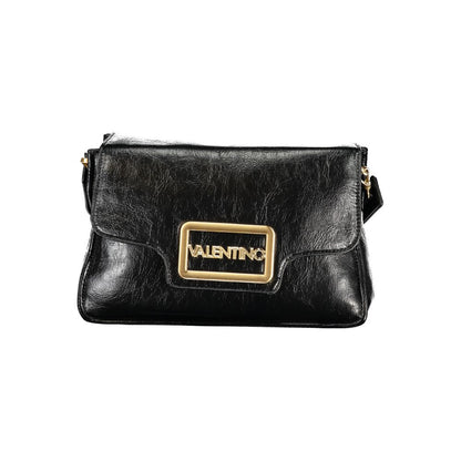 Black Polyethylene Women Handbag