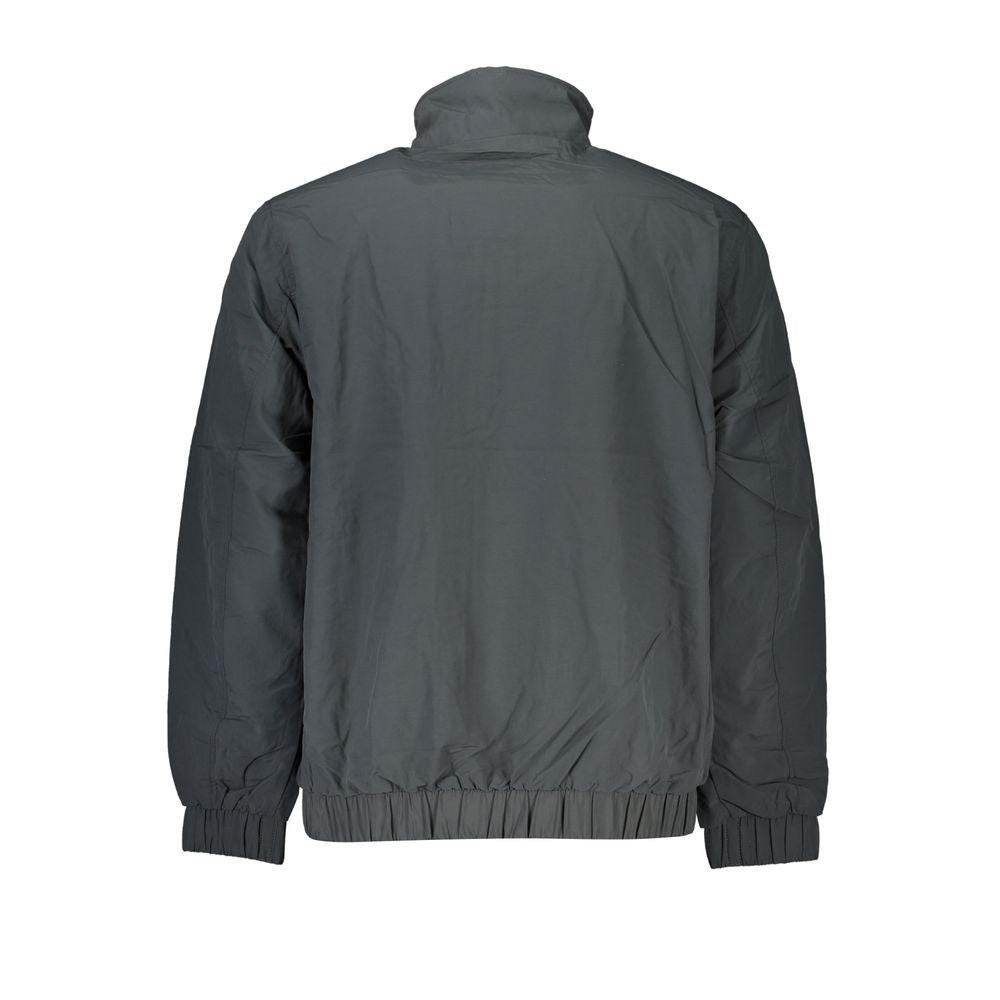 Sleek Gray Recycled Nylon Jacket