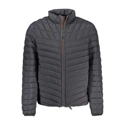 Black Polyamide Men Jacket