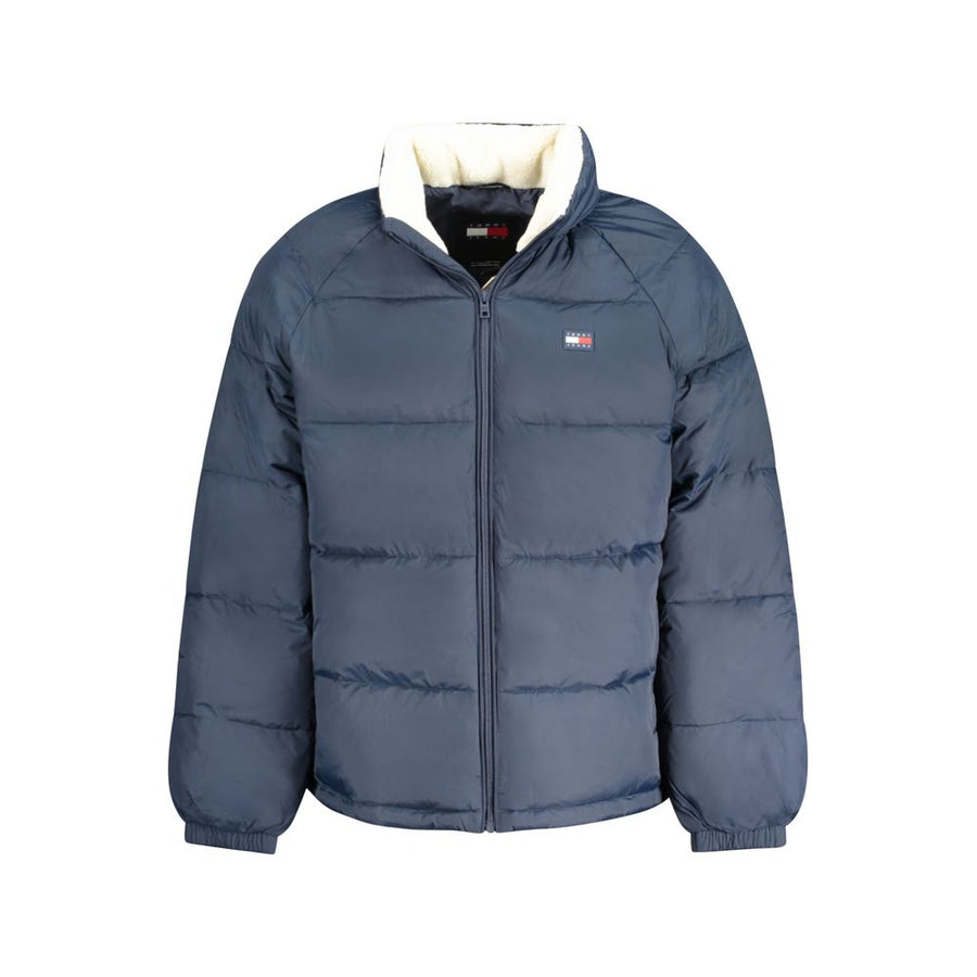 Blue Polyamide Men Jacket