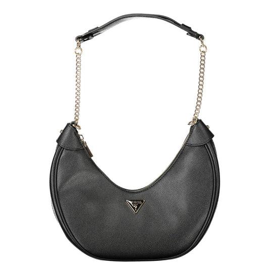 Black Polyethylene Women Handbag