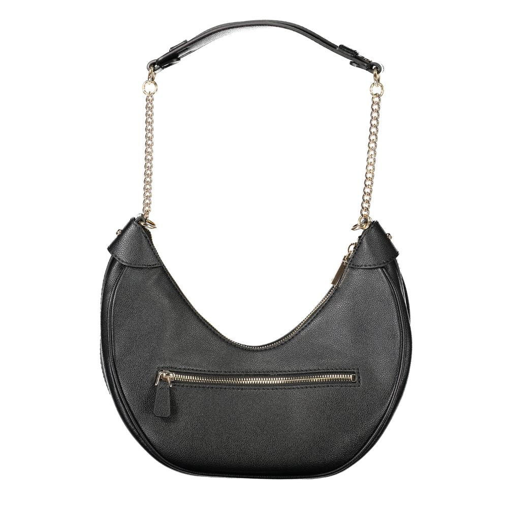 Black Polyethylene Women Handbag