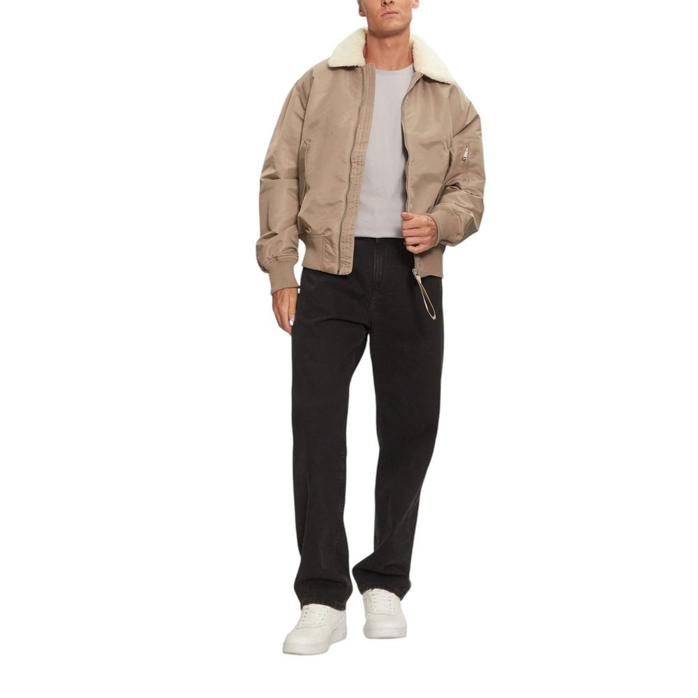 Beige Polyamide Riciclata Jacket