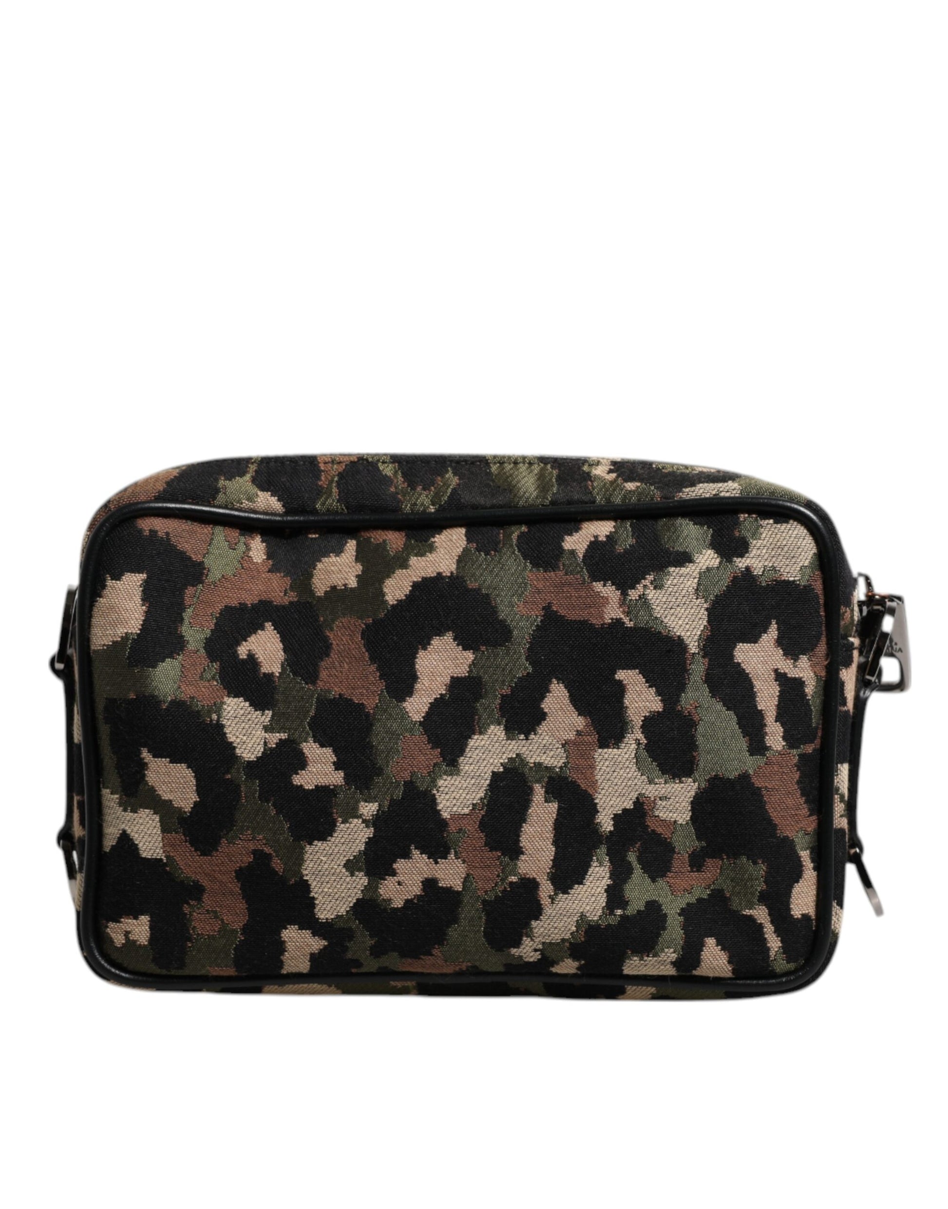 Multicolor Leopard Jacquard DG Logo Crossbody Bag