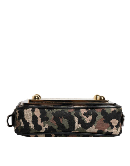 Multicolor Leopard Jacquard DG Logo Crossbody Bag