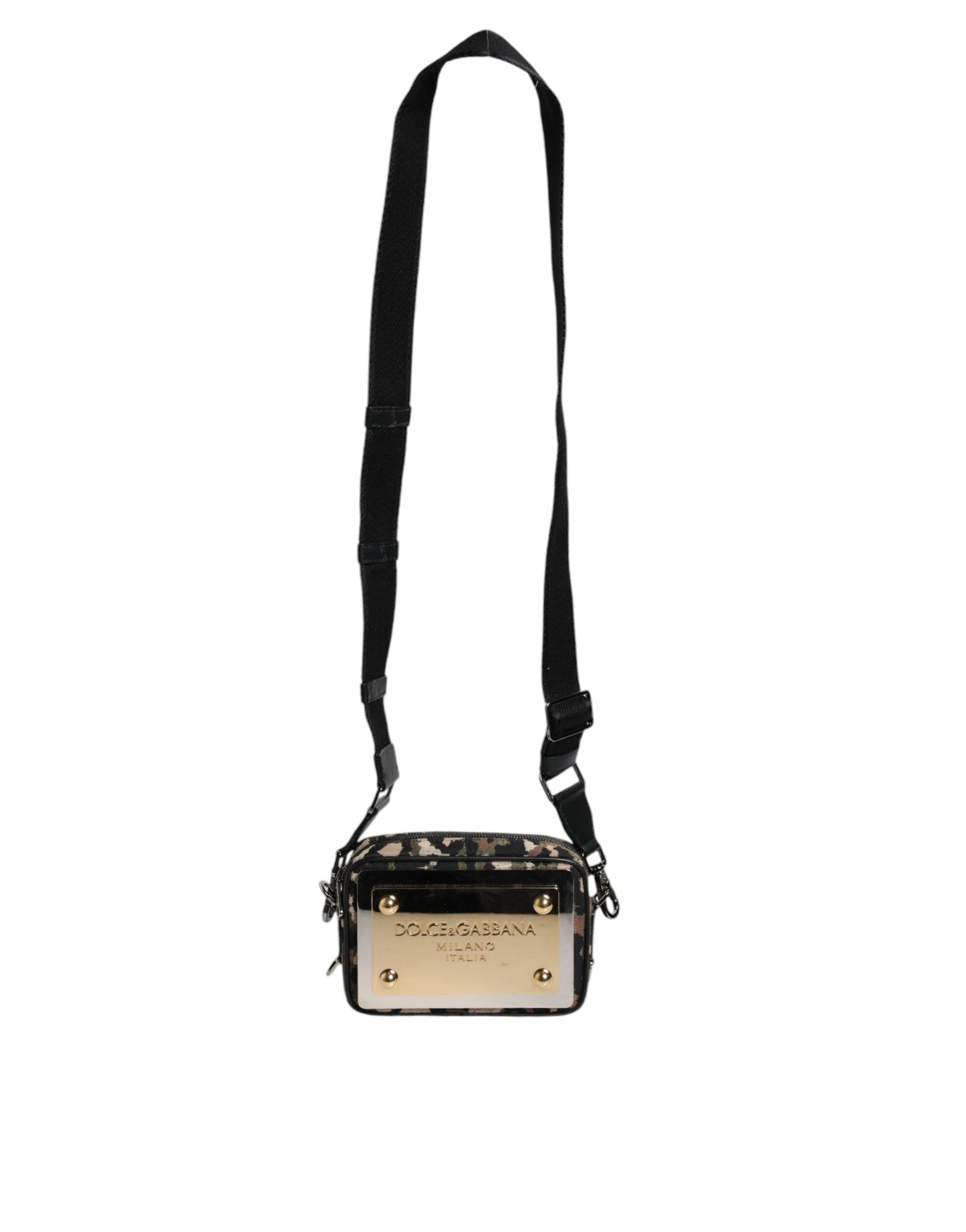 Multicolor Leopard Jacquard DG Logo Crossbody Bag