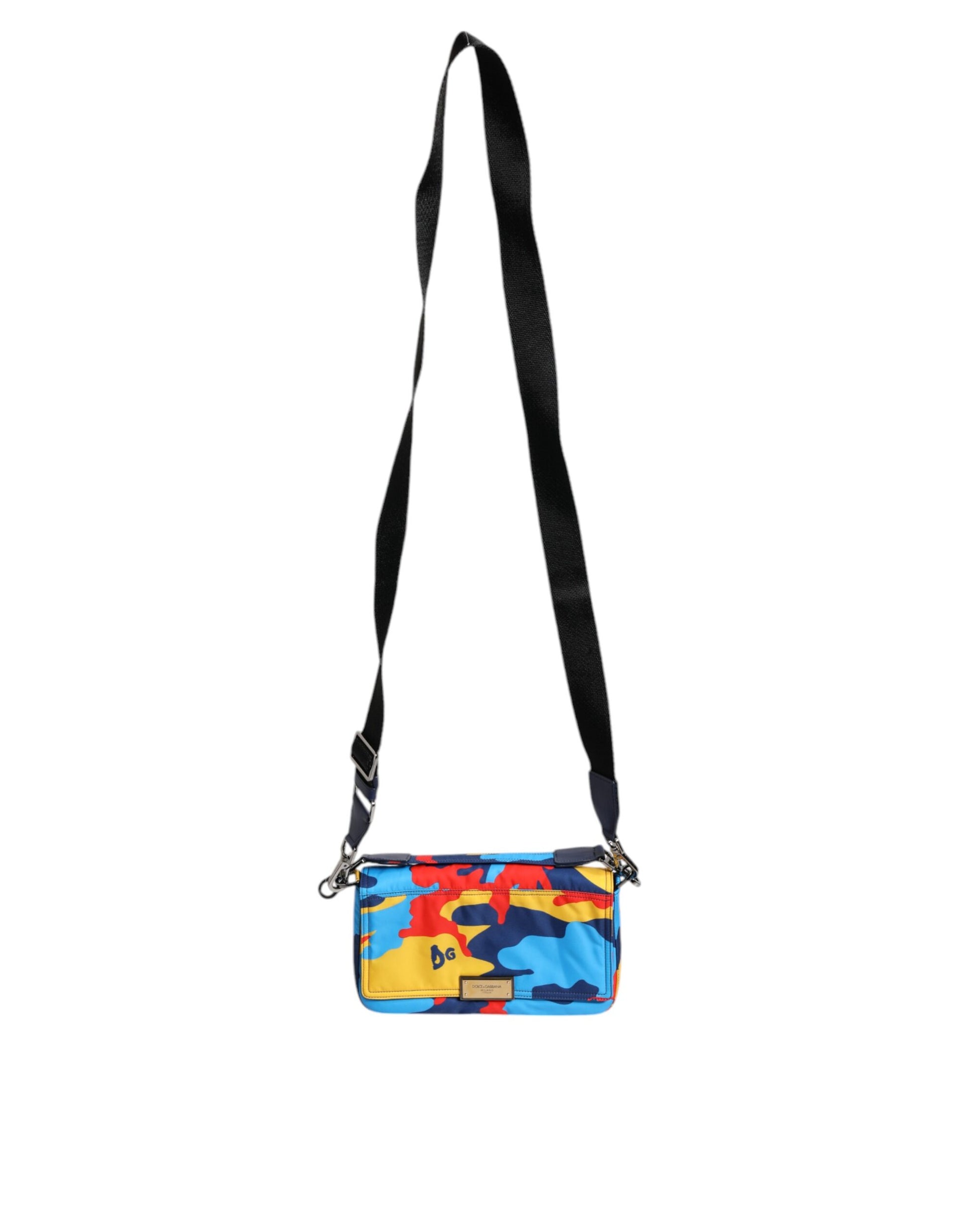 Multicolor Camouflage Nylon Crossbody Bag