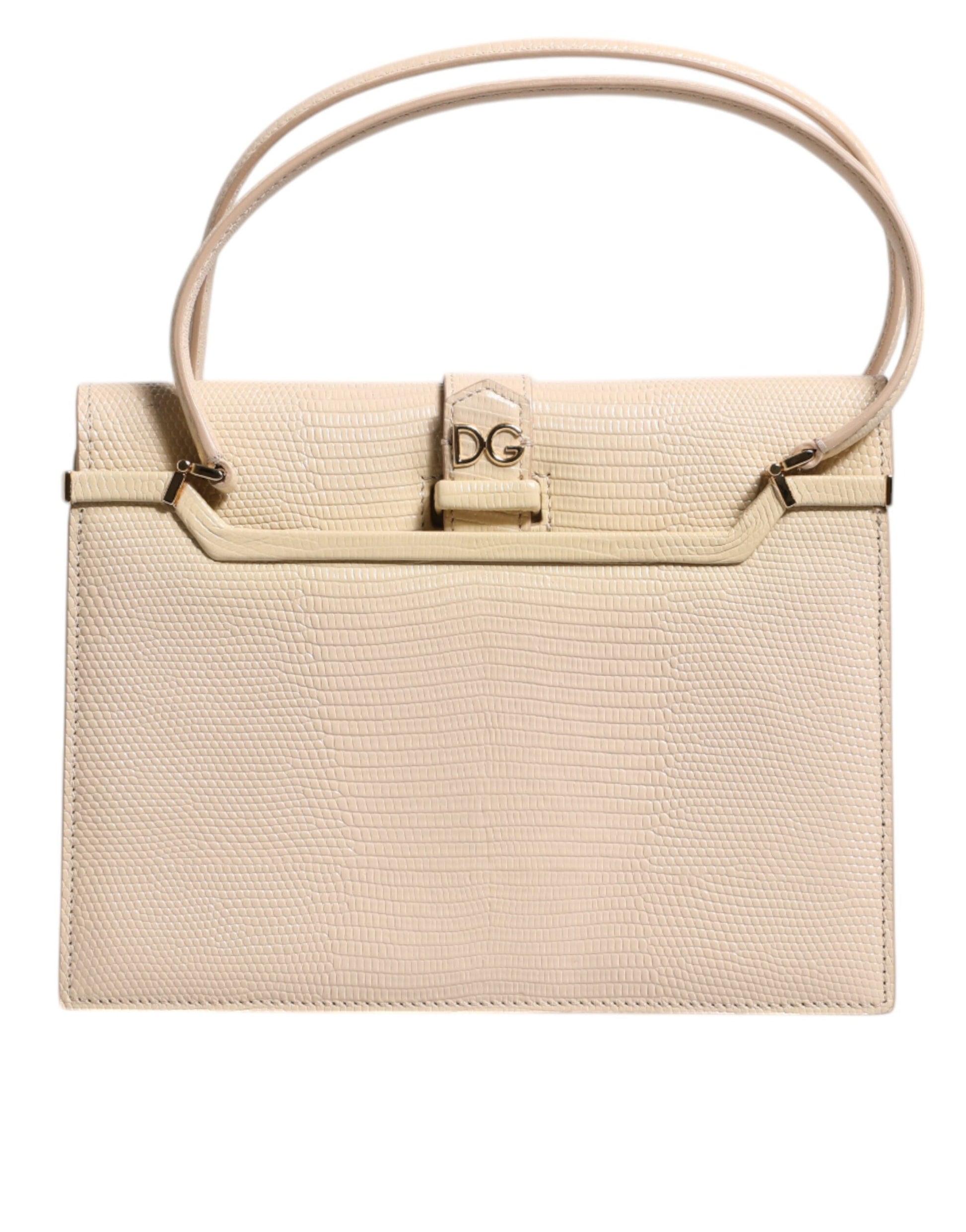 Beige Leather Ingrid Top Handle Shoulder Bag