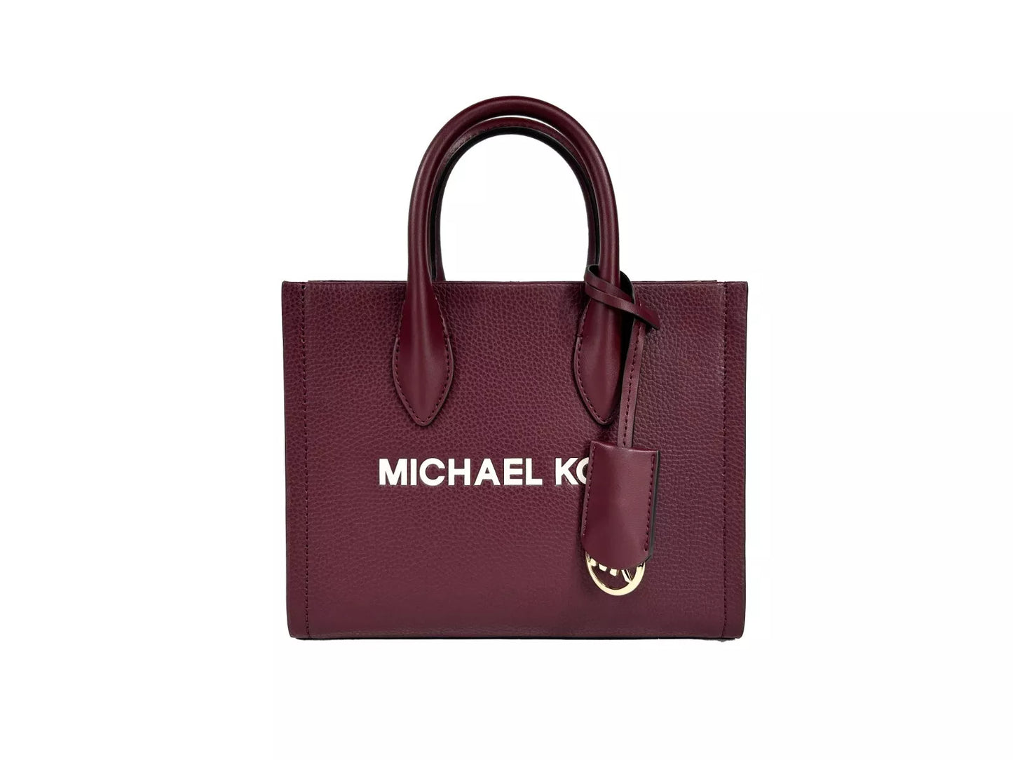 Mirella Small Top Zip Tote Bag Maroon