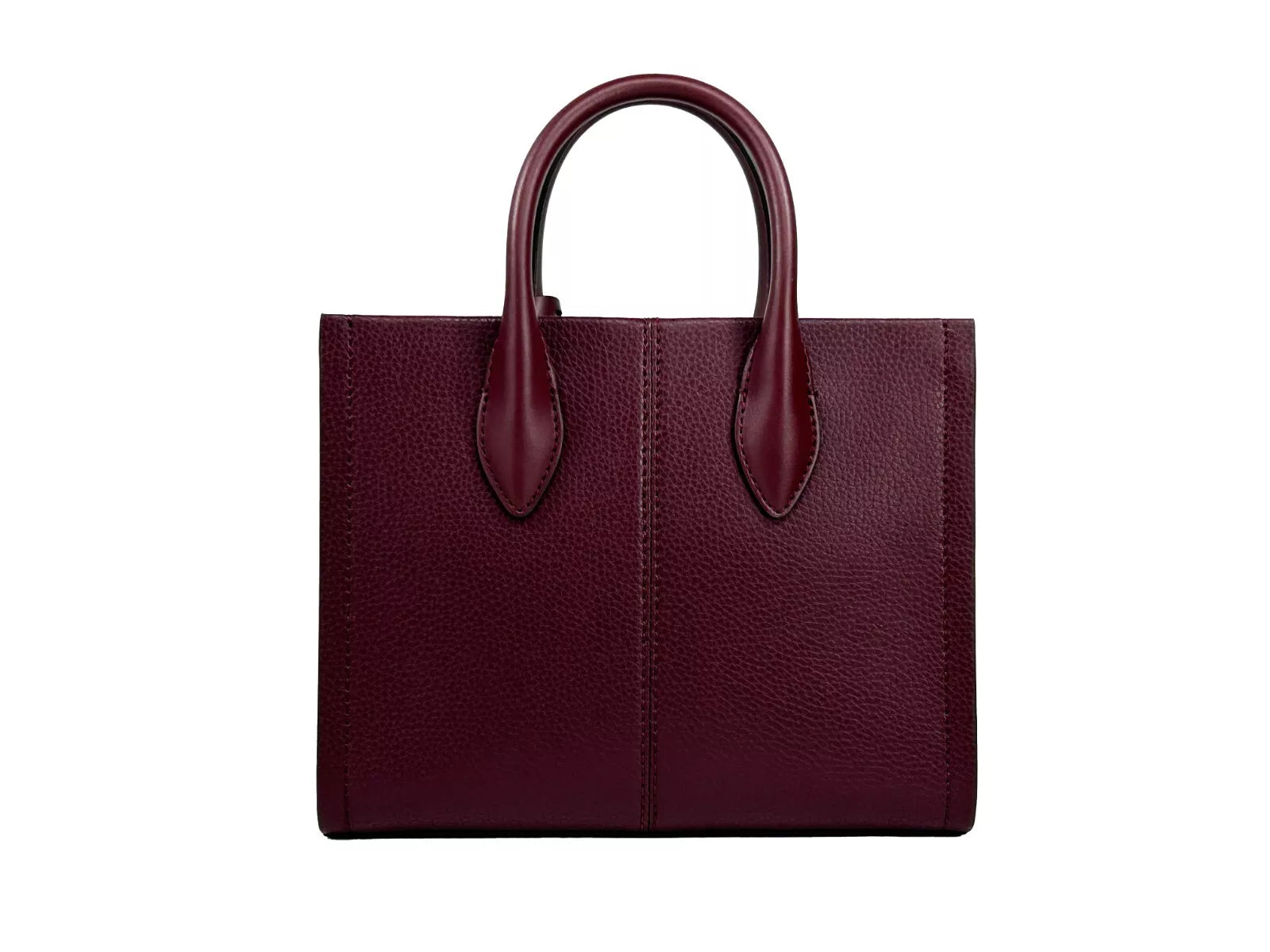 Mirella Small Top Zip Tote Bag Maroon