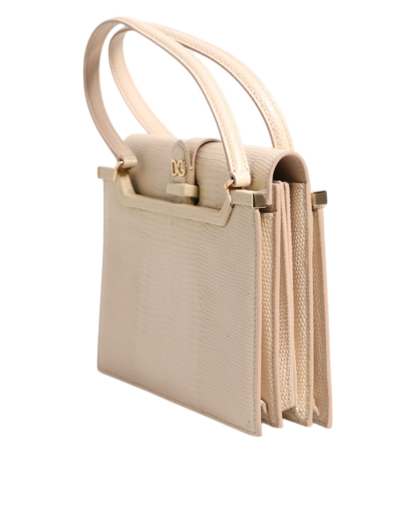 Beige Leather Ingrid Top Handle Shoulder Bag