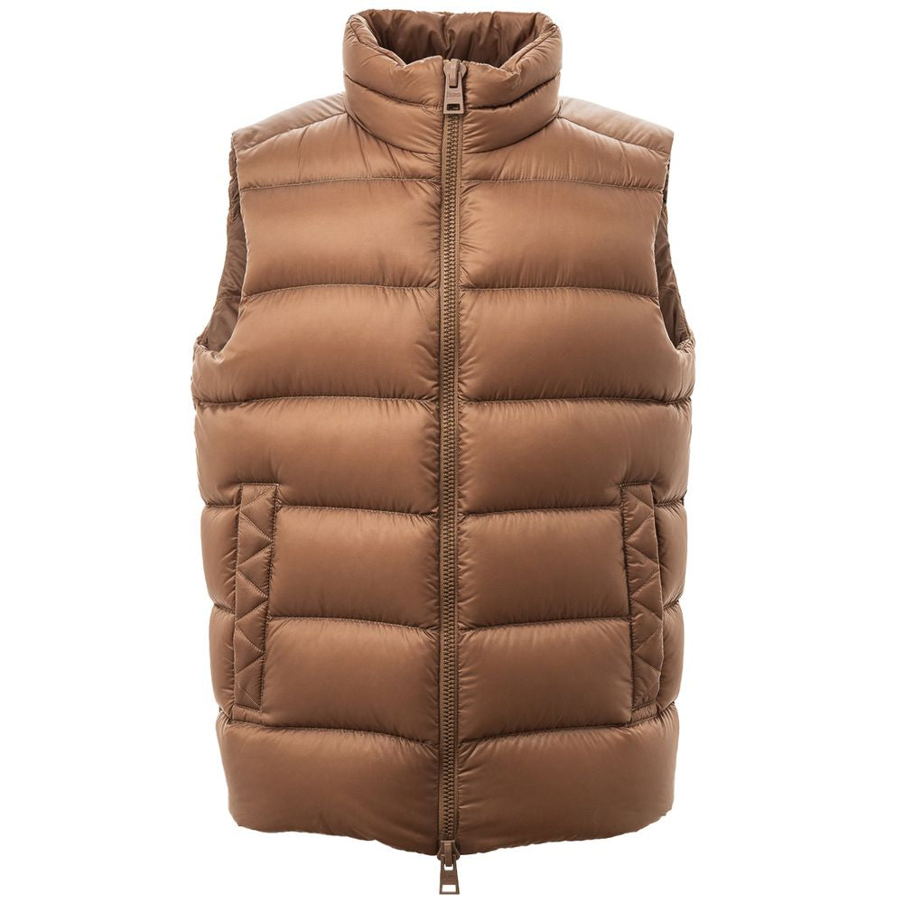 Brown Polyamide Vest