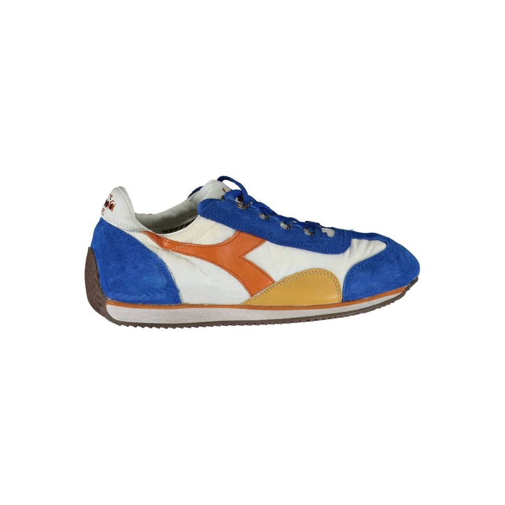 Blue Leather Women Sneaker