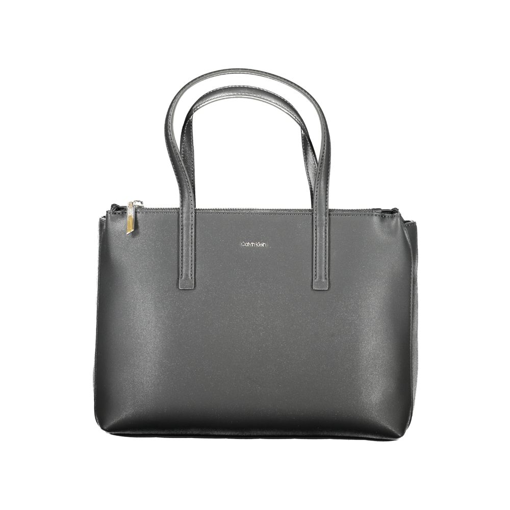 Black Polyester Handbag