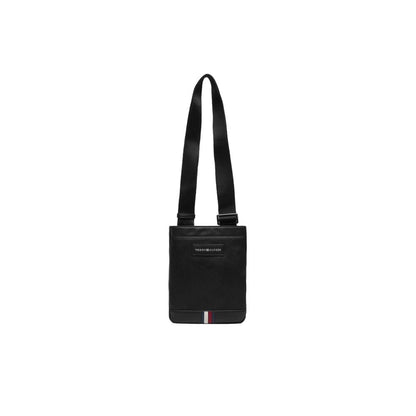 Black Polyethylene Messenger Bag