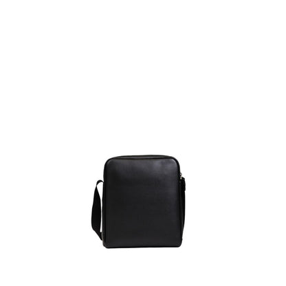 Black Polyethylene Messenger Bag