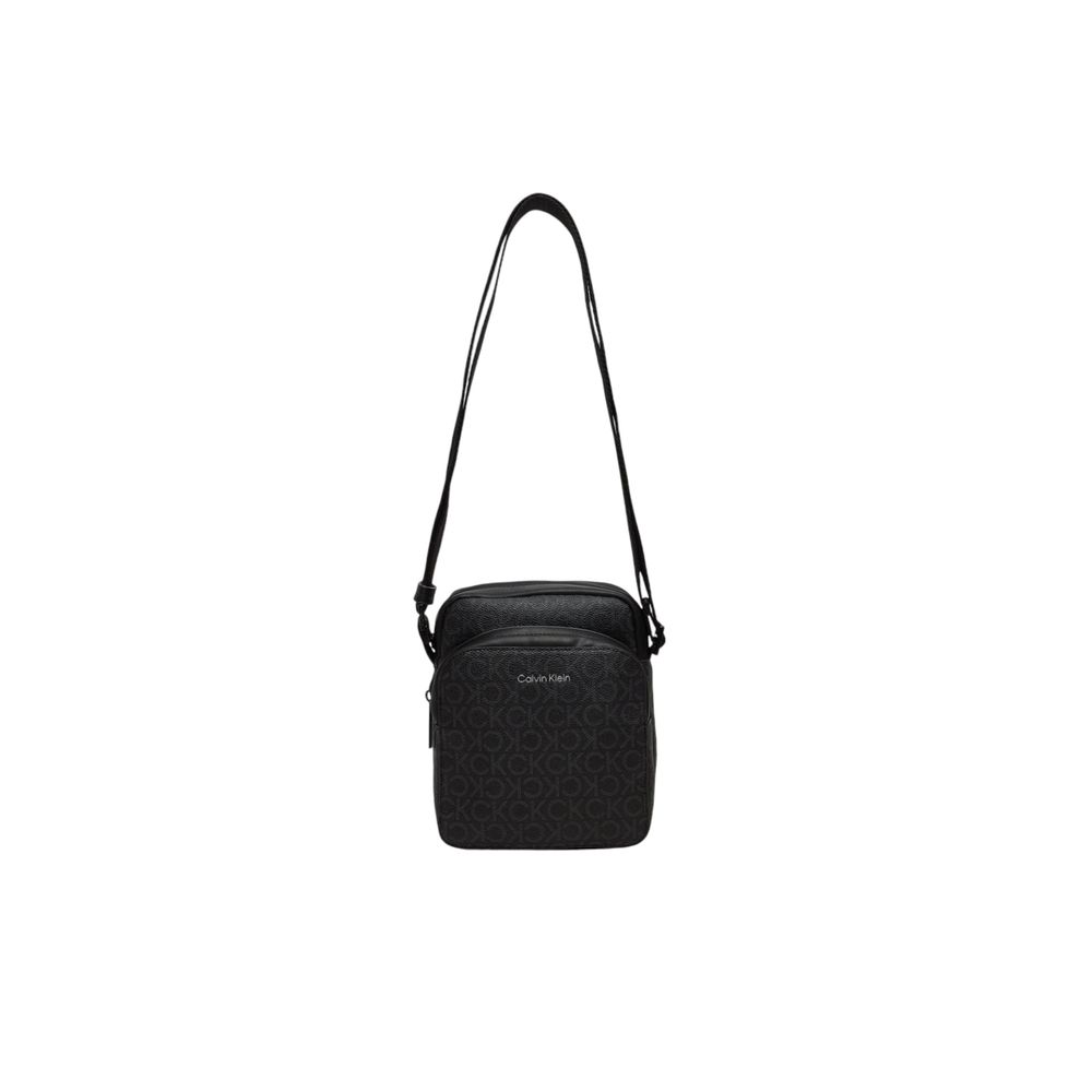 Black Recycled Polyester Messenger Bag