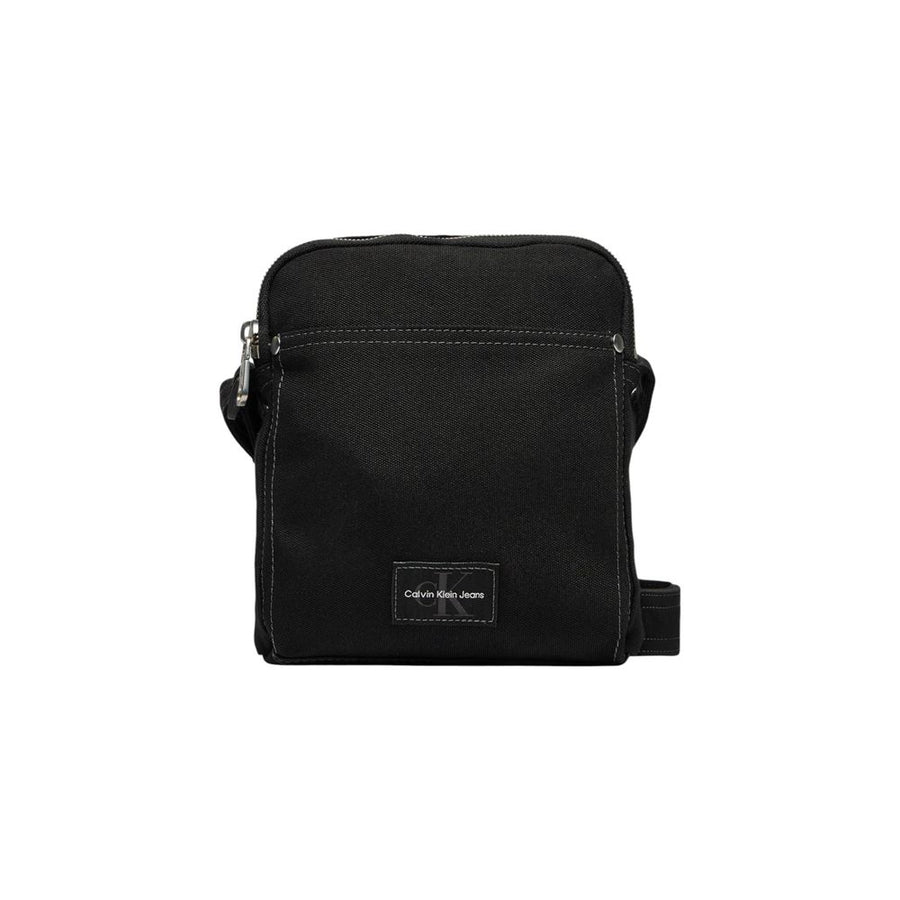 Black Recycled Polyester Messenger Bag