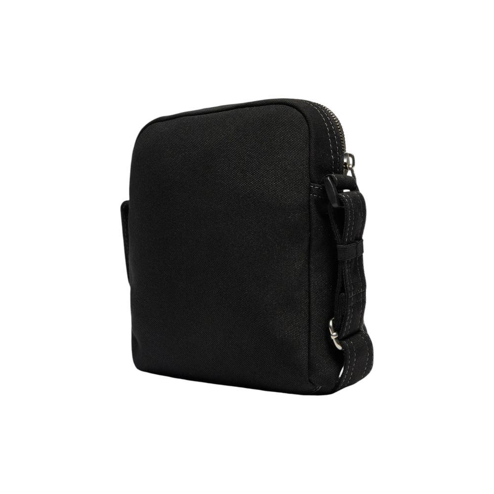 Black Recycled Polyester Messenger Bag