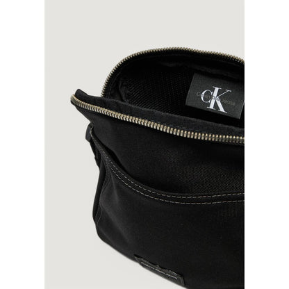 Black Recycled Polyester Messenger Bag