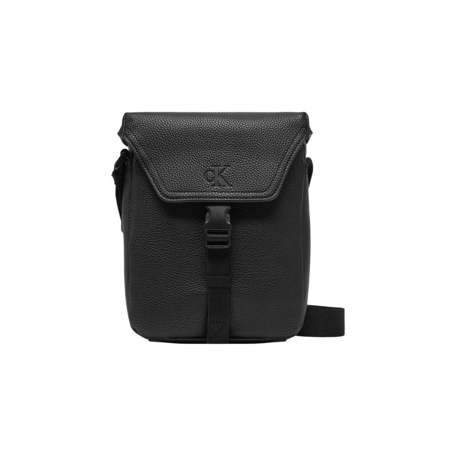 Black Polyethylene Messenger Bag