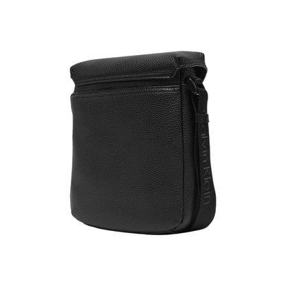 Black Polyethylene Messenger Bag