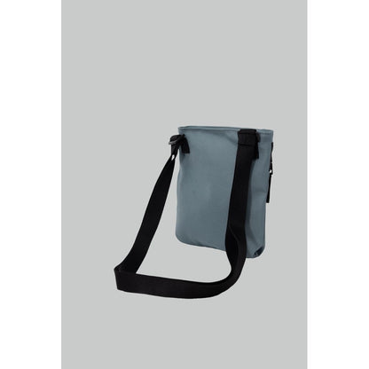 Light Blue Recycled Polyester Messenger Bag