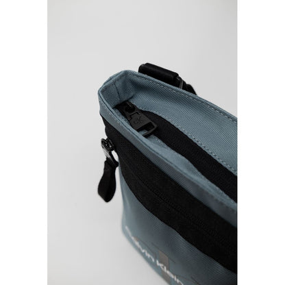 Light Blue Recycled Polyester Messenger Bag