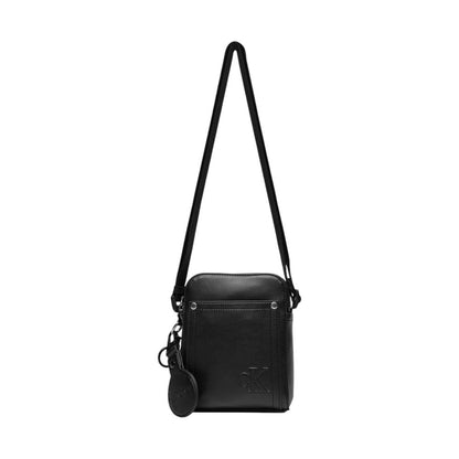 Black Polyethylene Messenger Bag