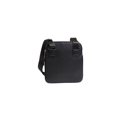 Black Polyester Messenger Bag