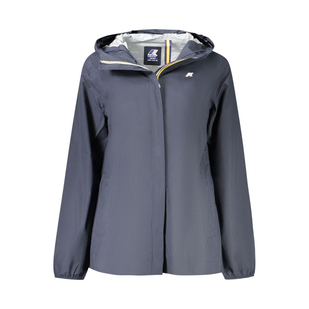 Blue Polyester Women Jacket