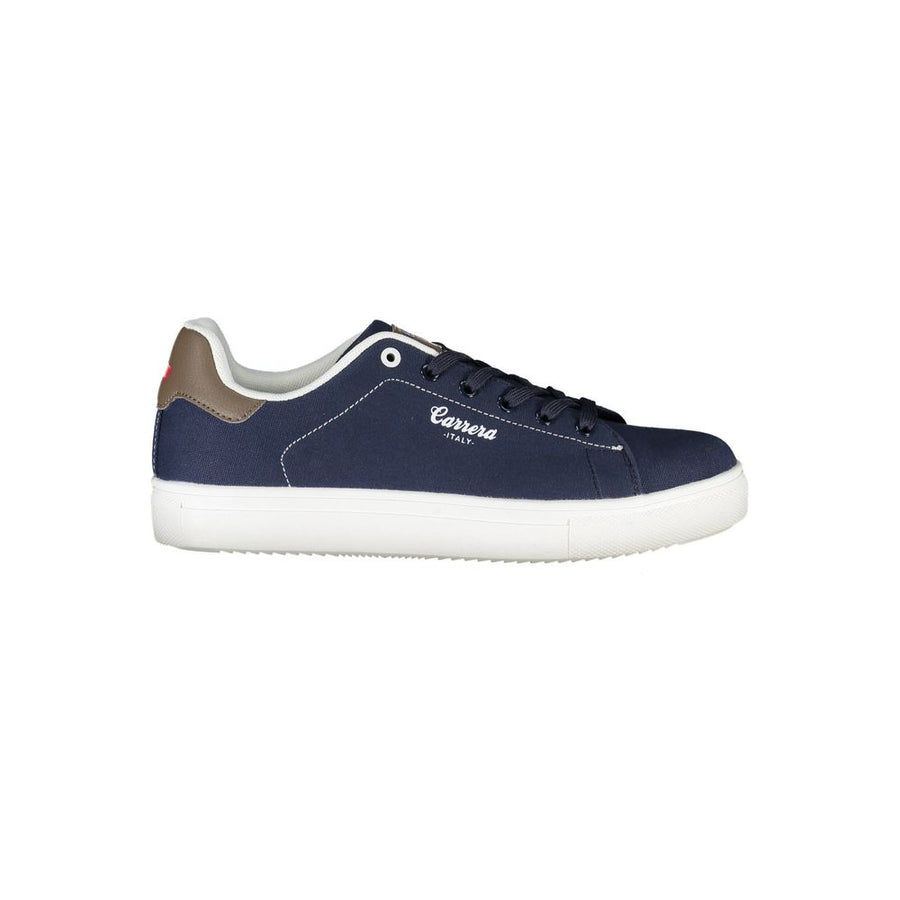 Blue Eco Leather Men Sneaker