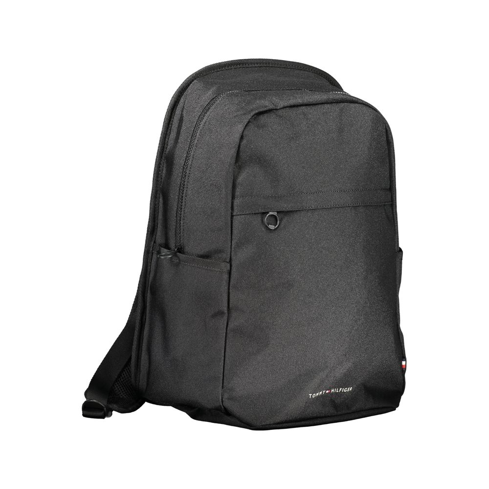 Black Polyester Backpack