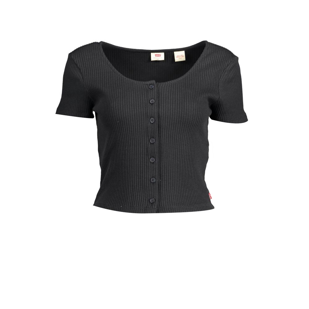 Black Cotton Women Top