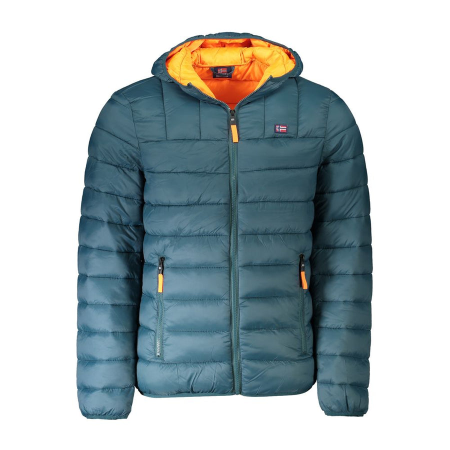 Green Polyamide Men Jacket