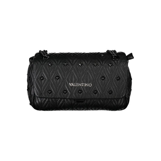 Black Polyethylene Women Handbag