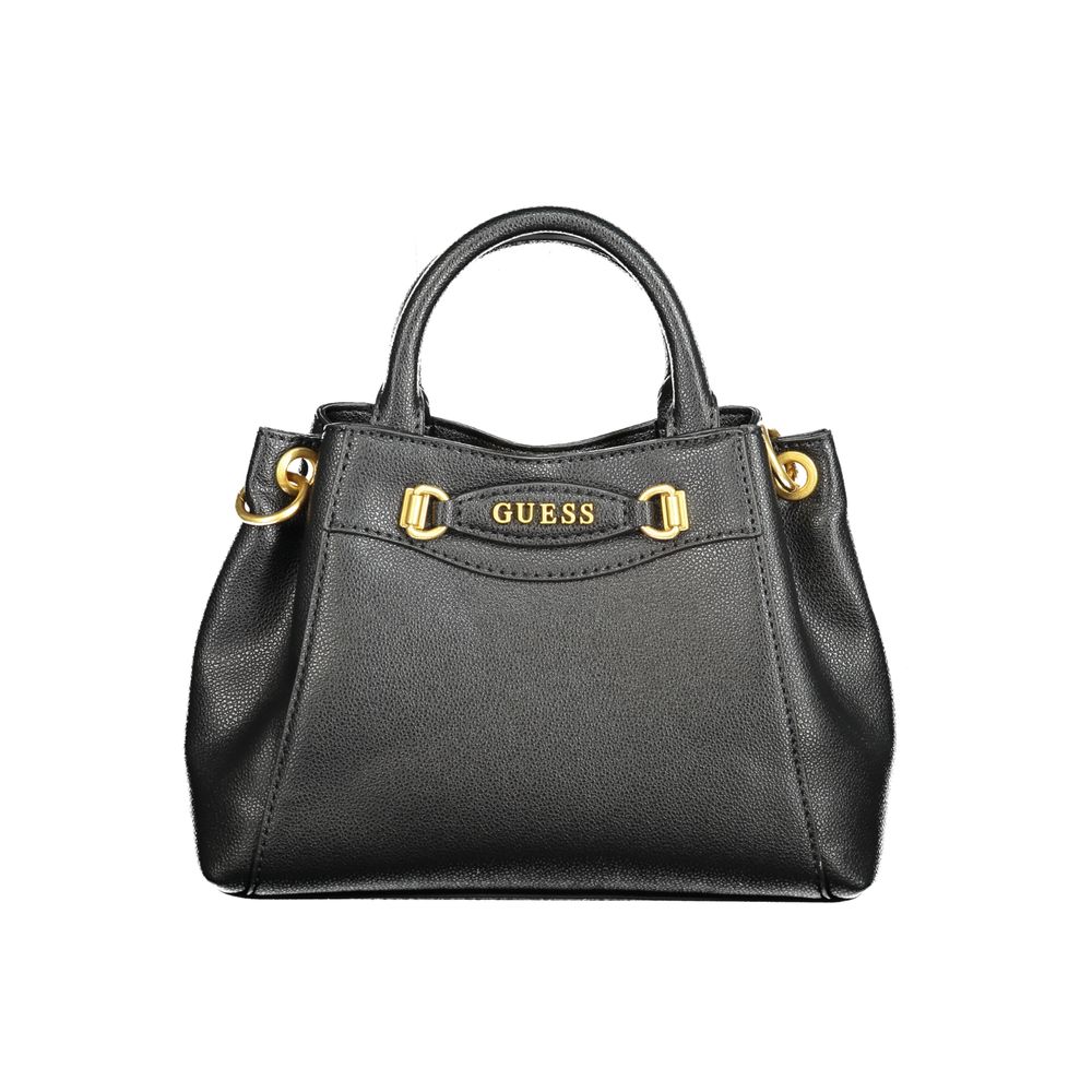 Black Polyethylene Women Handbag