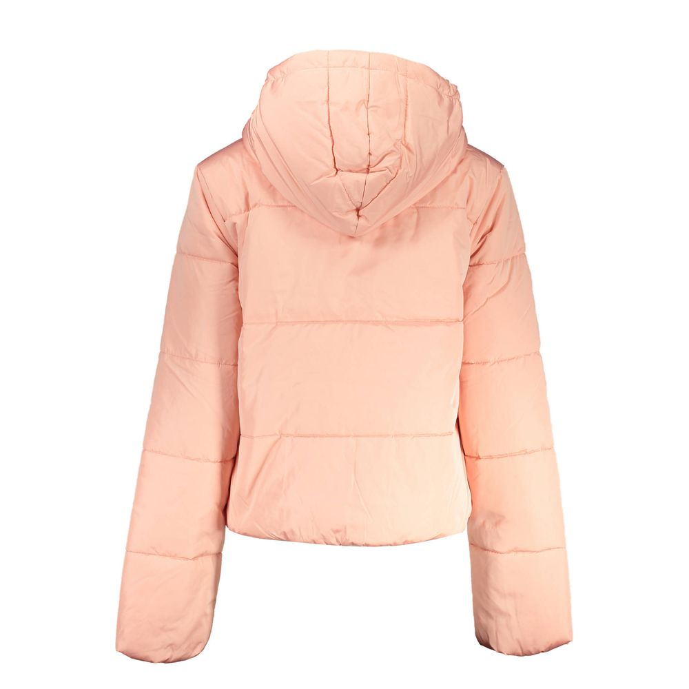 Pink Polyester Women Jacket