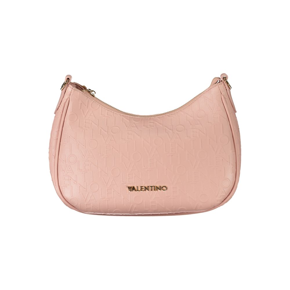 Pink Polyethylene Women Handbag